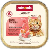 Voordeelpakket: 64x85g animonda Carny Adult Kip & Garnalen nat kattenvoer