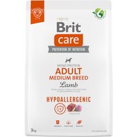 Brit Care Hypoallergenic Adult Medium Breed Agnello & Riso Crocchette cane - 3 kg