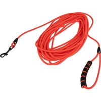 TIAKI Trela de rastreio Neo Comfort vermelha para cães - 15 m comprimento, 6 mm largura