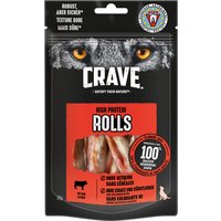 Friandises Crave High Protein Rolls pour chien - 50 g bœuf