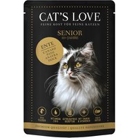 Cat's Love 12 x 85 g pour chat - Senior canard