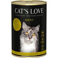 Cat's Love 6 x 400 g pour chat - veau, dinde