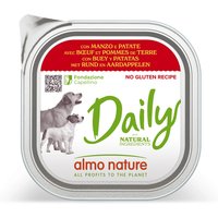 Almo Nature Daily 9 x 300 g pour chien - bœuf, pommes de terre