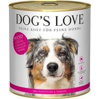6x 800g Dog's love adulte cheval nourriture pour chien humide