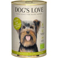 Dog's Love Bio 6 x 400 g pour chien - poulet bio