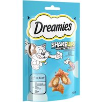 4x 55g Dreamies Shakeups Multivitamins Seafood Festival Kattensnacks