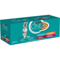 Lot mixte PURINA ONE Adult 40 x 85 g pour chat - sélection mixte