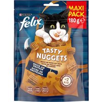 3x180g Party Mix : Original et Party Mix Saveur de l'Océan Felix Friandises pour chat + 1 paquet offert !