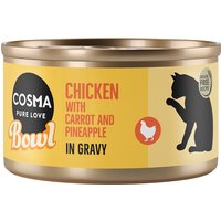 Cosma Bowl 6 x 80 g pour chat - blanc de poulet