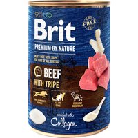Brit Premium by Nature 6 x 400 g - Nötkött med våm