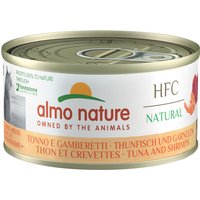 Almo Nature HFC Natural 24 x 70 g pour chat - thon, crevettes