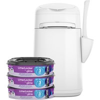 LitterLocker Coș de gunoi pt nisip pisici + 3 cartușe de rezervă