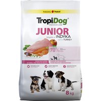 Tropidog Premium Junior Small & Medium med kalkon & ris - 8 kg