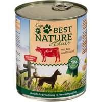 Best Nature Adult 6 x 800 g pour chien - bœuf, riz, huile de carthame