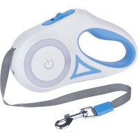 Laisse rétractable à lumière Dragonfly de 3 m TIAKI, pour chien de 15 kg max.
