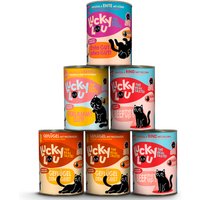 6x 400g Lucky Lou Adult Tasty-Mix nat kattenvoer