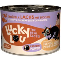 Lucky Lou Adult 6 x 200 g - Fjäderfä & lax