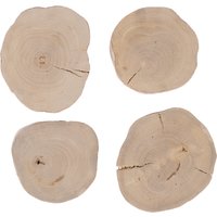 lot de 4 rondelles de bois de café 6-10cm à grignoter TIAKI Snack pour petits animaux
