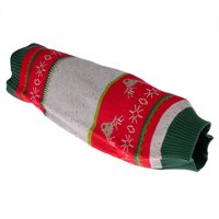 Pull-over renne tricolore TIAKI pour chien - taille M : longueur du dos env. 30 cm