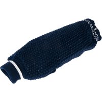Pull-over TIAKI Reflective Knit, bleu foncé pour chien - longueur du dos : environ 40 cm