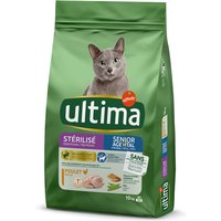 10kg Stérilisé, Senior Ultima Croquettes pour chat