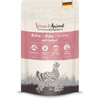 12x125g Venandi Animal Kitten kip met zalmolie natvoer voor katten