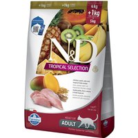 N&D Tropical Selection poulet pour chat - 2 x 5 kg (4 + 1 kg)