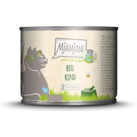 6x 200 g MP MjAMjAM Natürlich Lecker BIO bœuf nourriture humide pour chat