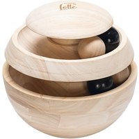 Designed by Lotte kattleksak Neya i trä - ca Ø 16 cm
