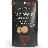 Schesir After Dark Velvet Mousse 12 x 80 g pour chat - poulet, bœuf