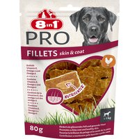 3x80g 8in1 Fillets Pro Skin & Coat 80 g - Friandises pour chien