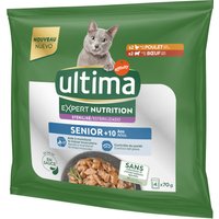 Ultima Expert Nutrition Senior poulet, bœuf pour chat - 48 x 70 g