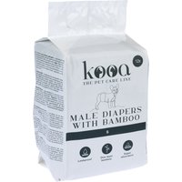 kooa mannelijke hondenluiers met bamboe maat S 26-40cm 12 stuks hond — afbeelding 1