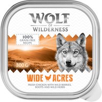 Wolf of Wilderness Single Protein 12 x 300 g portionsform - Wide Acres - Chicken