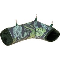 TIAKI Jungle Collection tunnel för smådjur - L 36 x B 25 x H 13 cm, grön