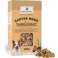 PAWS PATCH trädgårdsmeny för hundar - Nr 1: Ris, morötter, zucchini, äpple, pollen, persilja (500 g)