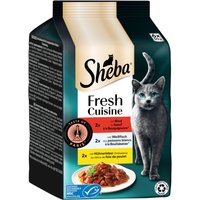 Sheba Fresh Cuisine Taste of Paris 6 x 50 g - Nötkött + Vitfisk + Kycklinglever
