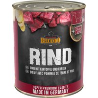 6x800g Super Premium Rund met aardappel & erwten Belcando Hondenvoer