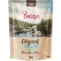400g Purizon Large Adult poulet, poisson sans céréales - Croquettes pour chat