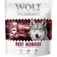 Wolf of Wilderness "Ruby Midnight" nötkött & kanin - spannmålsfritt - 1 kg nytt recept