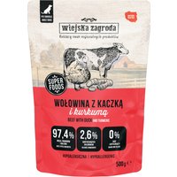 Wiejska Zagroda Dog Adult Pouches 500 g - Nötkött med anka