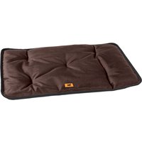 Lot niche Ferplast Dogvilla 90 + coussin Ferplast Jolly marron - L 88 x P 72 x H 65 cm