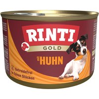 12x185g RINTI Gold bouchées de poulet - Pâtée pour chien