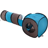 Tunnel de jeu Connect 2 en 1 1 kit (1 tunnel + 1 cube) - pour chat