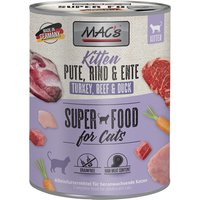 MAC's Cat kattfoder 6 x 400 g - Nötkött kycklinghjärtan