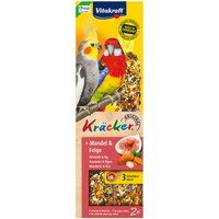 Vitakraft Kräcker för stora parakiter - Ekonomipack: Mandel & fikon, 2 x 2 st
