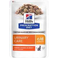 Hill's Prescription Diet c/d Multicare Urinary Care Chicken kattmat - 12 x 85 g