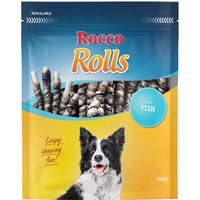 200g Rocco Rolls Bâtonnets à mâcher poisson - Friandises pour chien