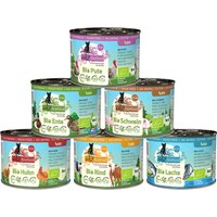 Provpack: 6 x 200 g catz finefood Ekologisk - Ekologiskt Blandpack I (6 sorter)