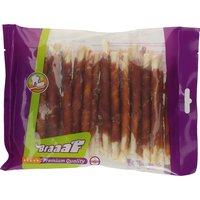 30 bâtonnets de 12,5 cm Braaaf Bâtonnets torsadés à mâcher, canard pour chien